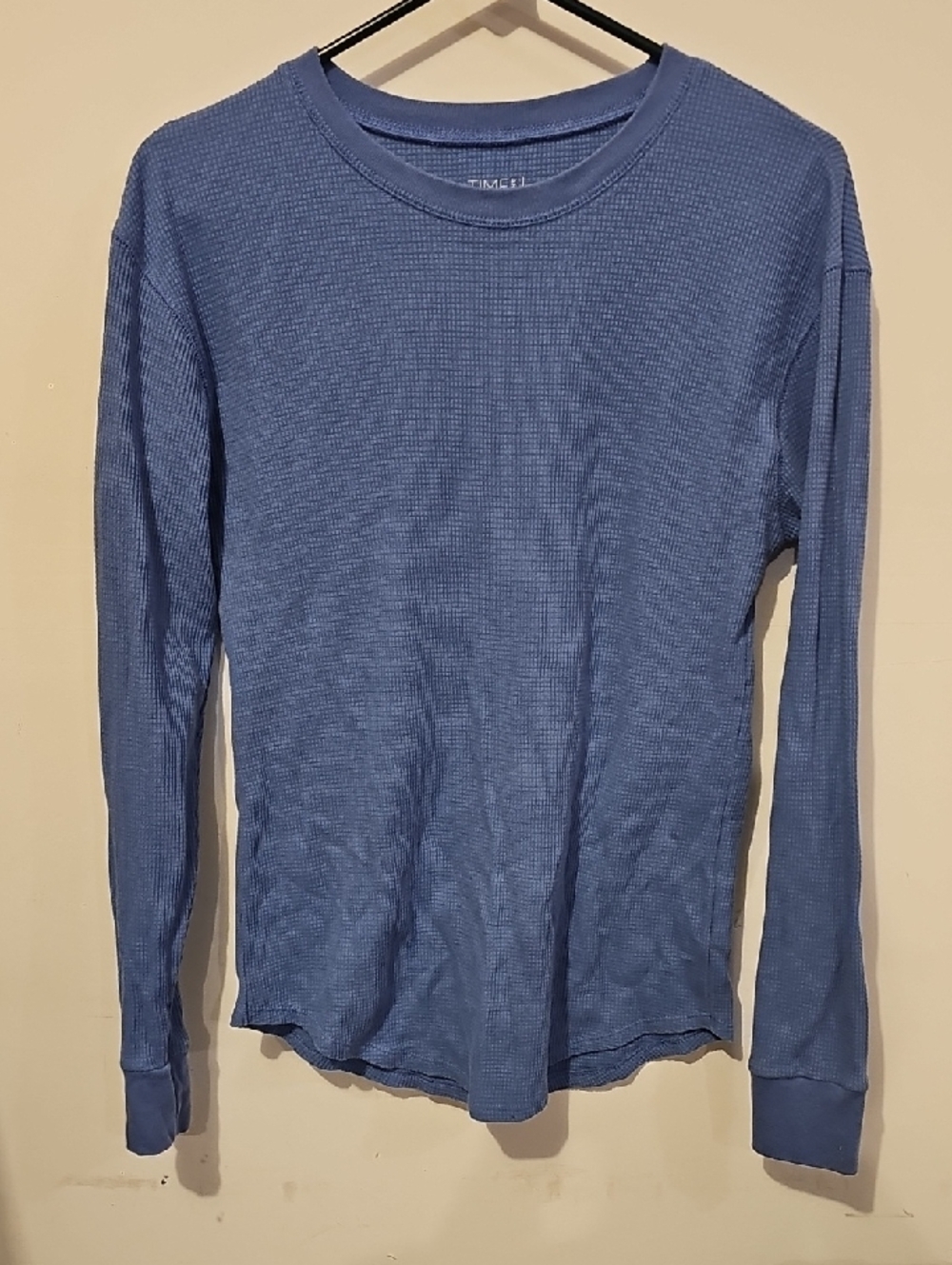 Time And Tru Long Sleeve Womens Top. Blue. Sz Small